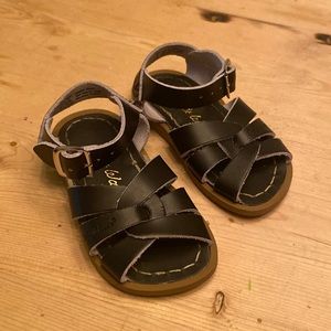 Black Salt Water Sandals